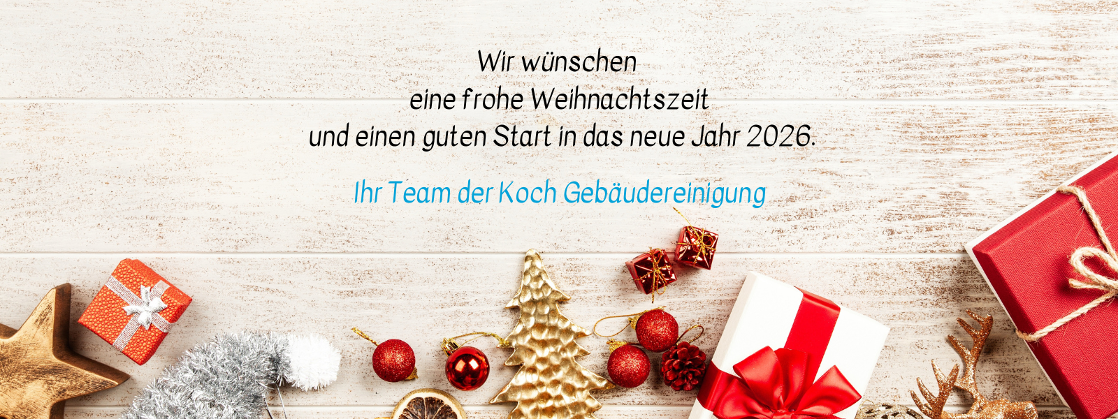 Wir wünschen frohe Weihnachten